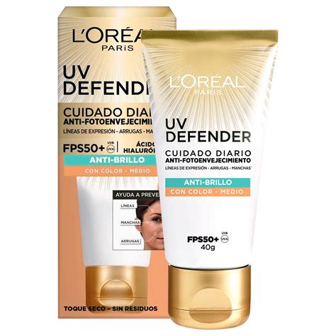 Protector Solar Facial L Oréal París UV Defender Hidratante FPS 50