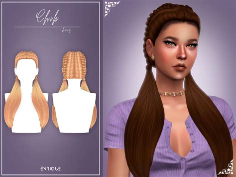 Sims 4 Enriques4 Chik Hairstyle The Sims Book