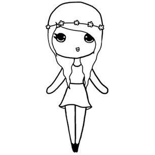 Infused with a smile and possibly a wink, each drawing will brighten your day. Pin by angel on Chibi stencils | Cute cartoon drawings ...