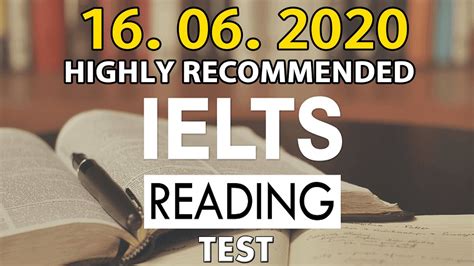 Ielts Reading Practice Test 2020 With Answers 16 06 2020 Youtube