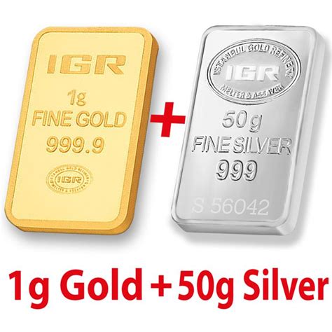 1g Gold And 50g Silver Bullion Bar Set Low Reserve Catawiki