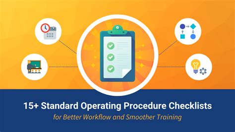 15 Best Standard Operating Procedure Checklist Templates Guidance