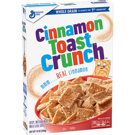 Cinnamon Toast Crunch Whole Grain Breakfast Cereal 12 Oz Cereal