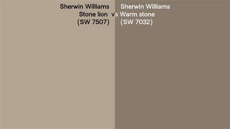 Sherwin Williams Stone Lion Vs Warm Stone Side By Side Comparison