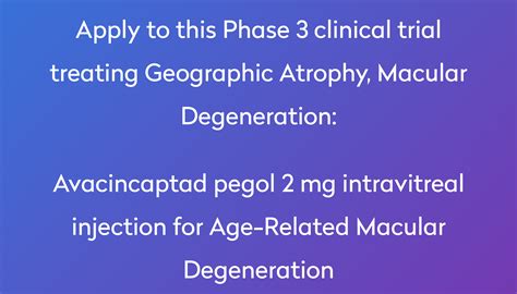 Avacincaptad Pegol 2 Mg Intravitreal Injection For Age Related Macular