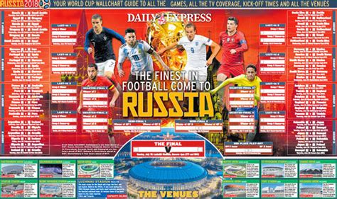 World Cup Wall Chart Download Your Russia 2018 Version For Free Now