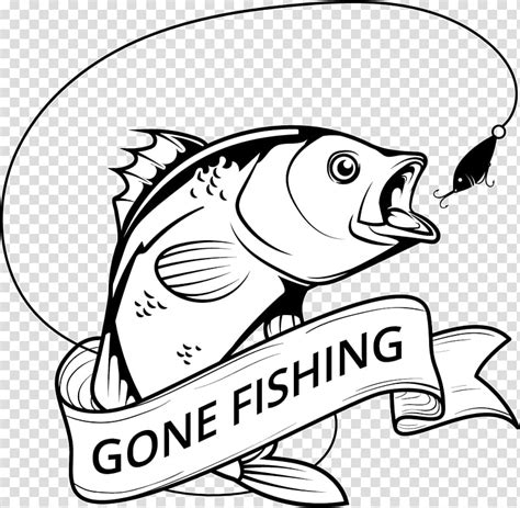 Gone Fishing Clipart Black And White 10 Free Cliparts Download Images