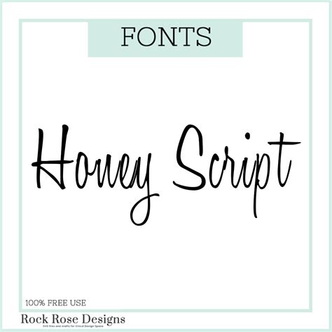 Honey Script Font Rock Rose Designs