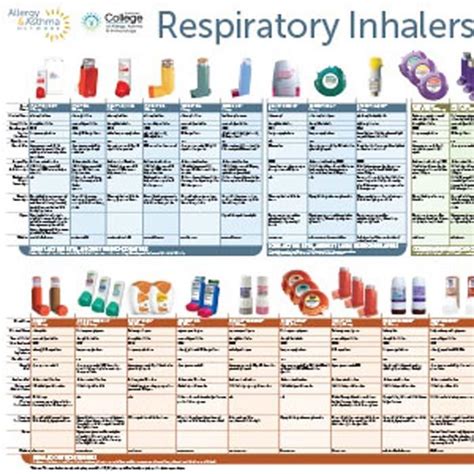 Respiratory Inhalers Poster Diamedical Usa