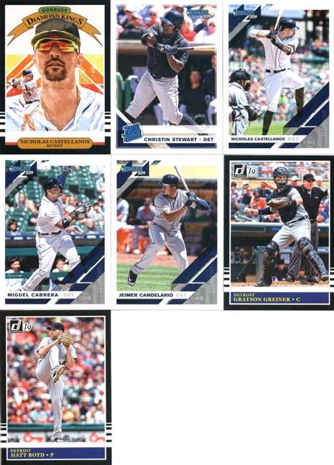 Amazon Com 2019 Donruss Baseball Detroit Tigers Team Set Of 7 Cards