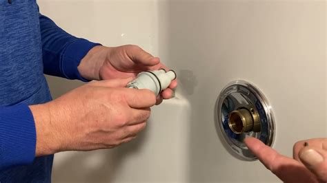 How To Repair A Shower Valve And Adjust The Hot Water Youtube