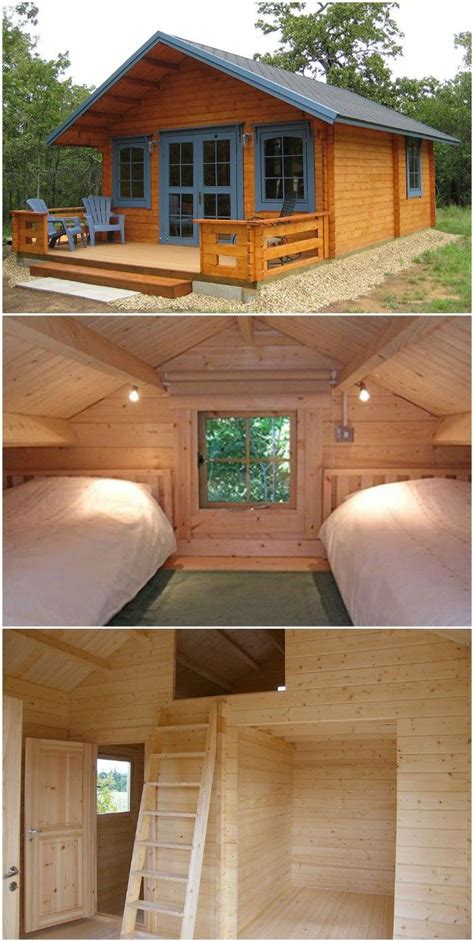 Lillevilla Getaway 292 Sqf Cabin Kit With A Loft Getaway Cabin Kit