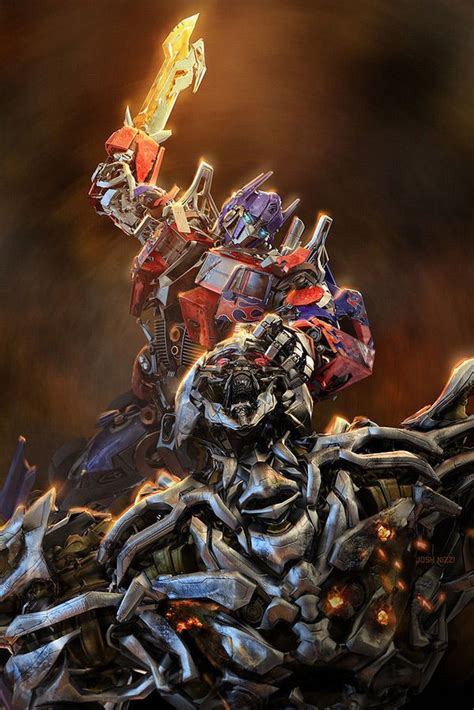 These Are Optimus Prime And Megatron From Transformer