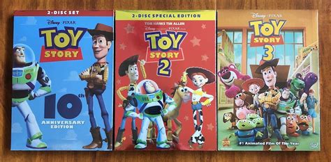 Toy Story Trilogy Dvd Complete Set 1 2 3 Dvd Hd Dvd And Blu Ray
