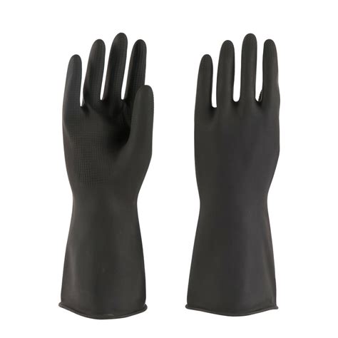 non powdered black industrial rubber gloves at rs 35 pair in gurgaon id 26182976773