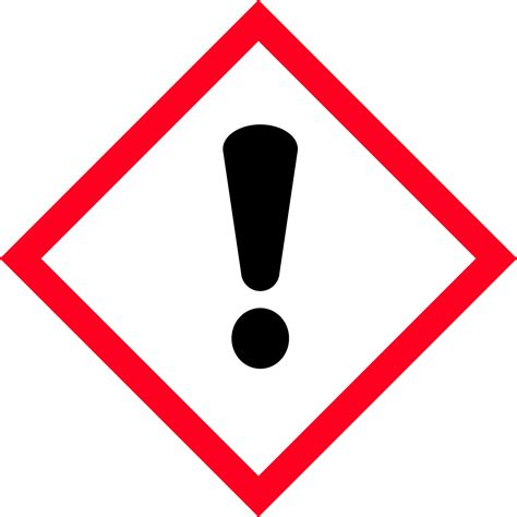 Hazardous Substances Labels Exclamation Mark Ghs With Additional My