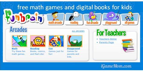 Free Learning Website For Kids Funbrain