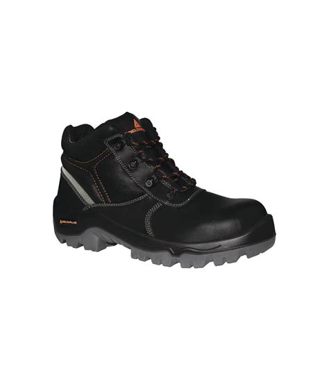 Chaussure De Travail Haute Cuir Croupon PigmentÉ S3 Src Noir Delta Plus