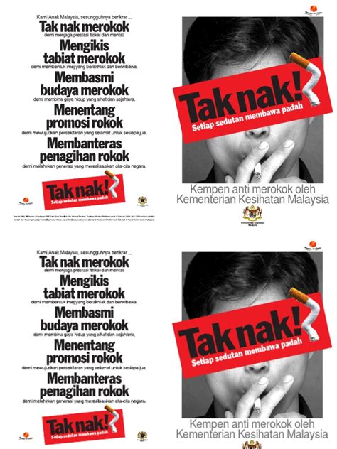 Bahaya merokok by mohd hafidhan 10764 views. Kempen anti merokok oleh Kementerian Kesihatan Malaysia ...