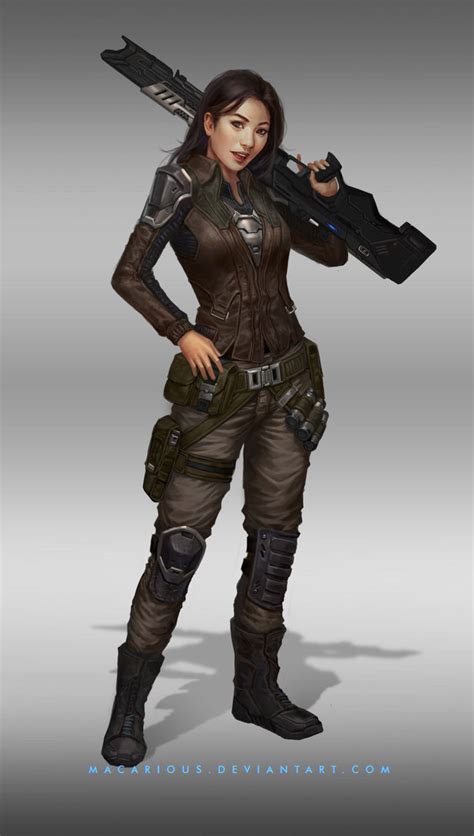 Rebellion Female Soldier Character Design By Macarious On Deviantart