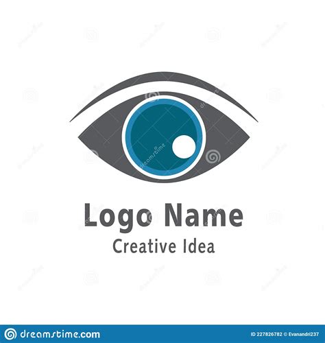 Branding Identity Corporate Eye Care Vector Logo Design Stock Vector