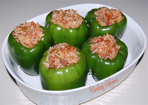 Stuffed Green Peppers Cooking Mamas