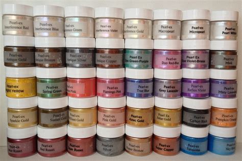 Pearl Ex Mica Pigment Powder 6 Gm Jars 48 Color Set Art