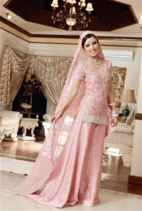 So why not this wedding season, get inspired from the pakistani wedding dresses and their designers to look more than just beautiful on your wedding day! Pakistani Bridal Wear Simple Tea Pink Sharara - Latest ...