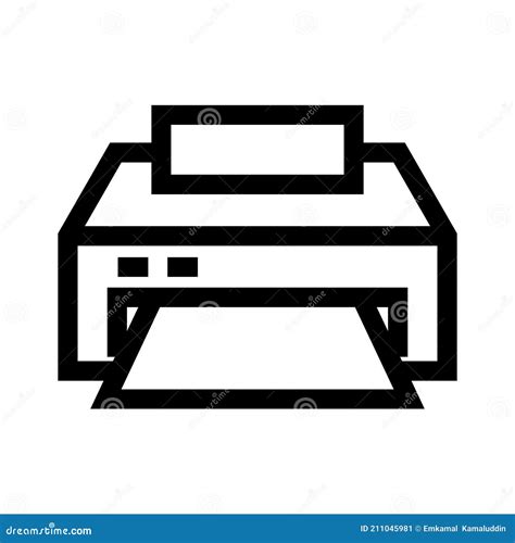 Printer Icon Or Logo Isolated Sign Symbol Vector Illustration Stock