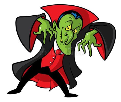 Dracula Vampire Cartoon Illustration Stock Vector Illustration Of