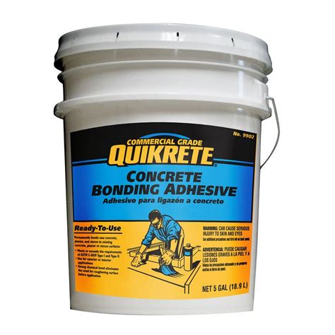 Quikrete 5 Gal Concrete Bonding Adhesive 990205 The Home Depot