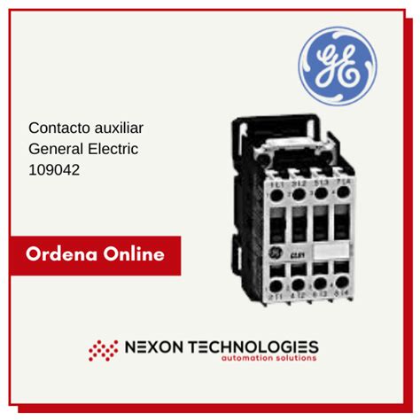 Contactor Auxiliar 109042 General Electric Nexon Technologies