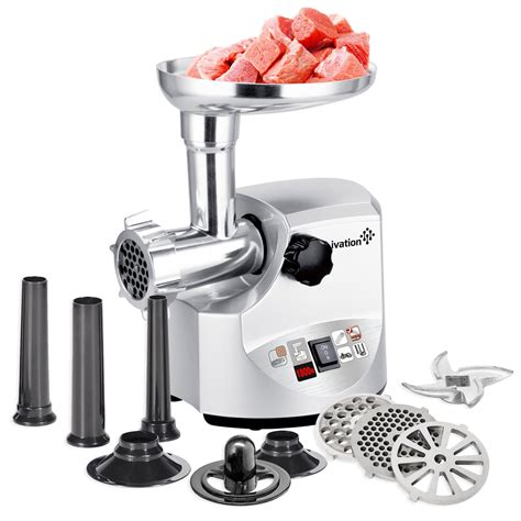 Electric Stainless Steel Meat Grinder Mincer Ivation Products