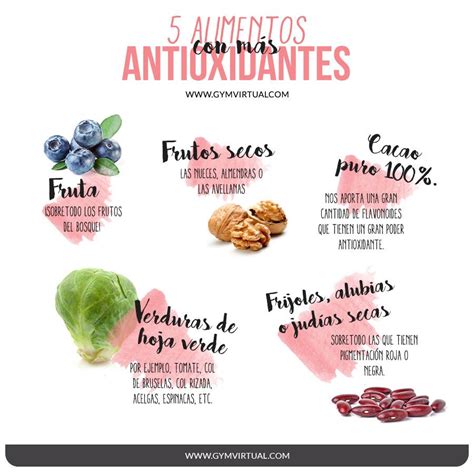 5 Alimentos Con MÁs Antioxidantes Alimentos Recetas Para La Salud