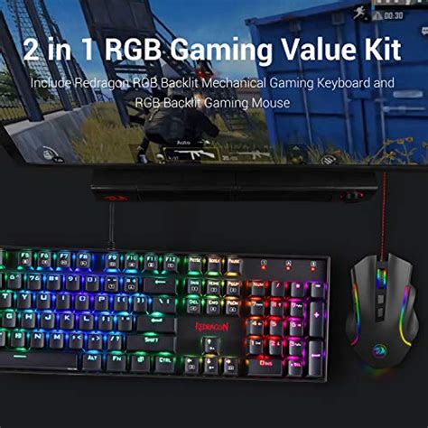 Redragon K551 Rgb Ba Mechanical Gaming Keyboard And Mouse Combo Wired
