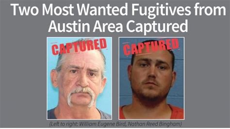 2 Of Texas Top 10 Most Wanted Fugitives Back Behind Bars