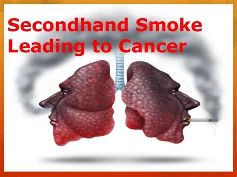 second hand smoke leading to cancer