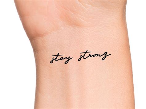 Stay Strong Infinity Tattoos
