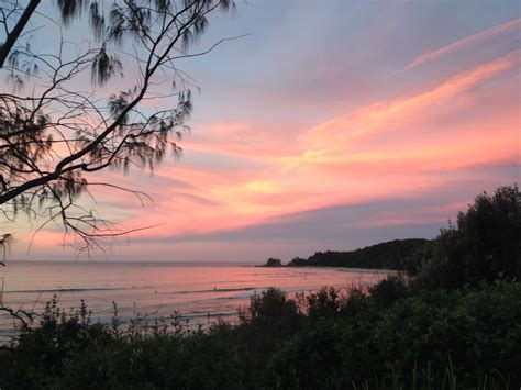 Byron Bay Sunset Sunset Golden Beach Byron Bay