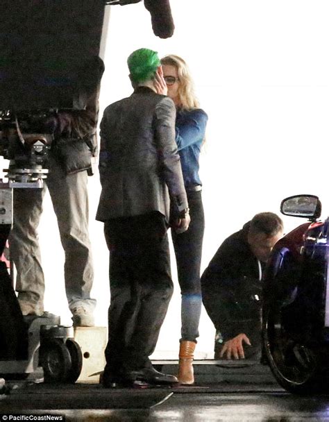 Margot Robbie And Jared Leto Kiss As They Film Suicide Squad Daily