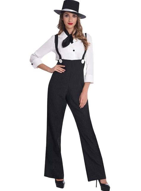 Plus Size 20s Gangster Womens Costume Womens 1920s Mobster Costume