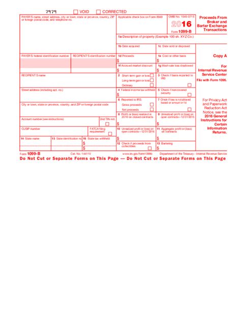 2016 Form Irs 1099 B Fill Online Printable Fillable Blank Pdffiller