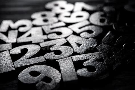 Background Of Numbers From Zero To Nine Numbers Texture Stock Image