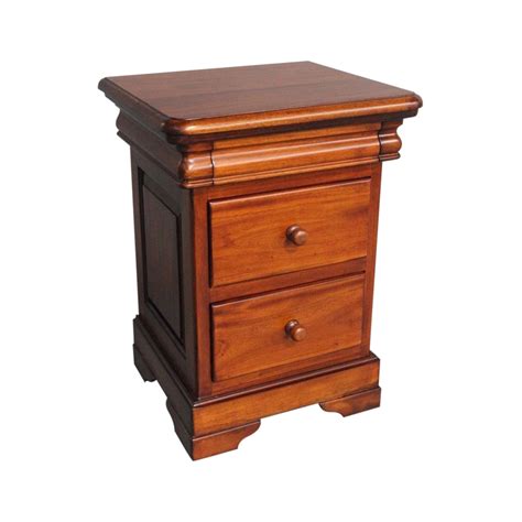 Solid Mahogany Wood Bedside Table Bedroom Furniture Antique Stylepre