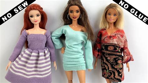 Diy Barbie Clothes No Sew