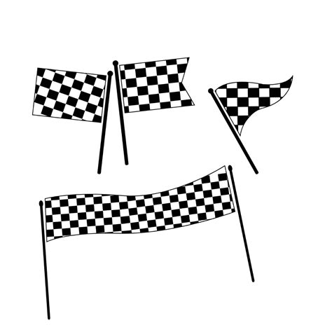 Racing Checkered Flag Border Vector Template Edit Online And Download
