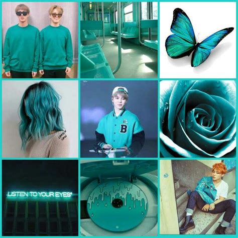 Jimin Turquoise Aesthetic Bts Armys Moodboards Amino