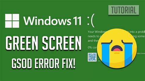 How To Fix Windows 11 Green Screen Of Death Gsod Error Complete Fix
