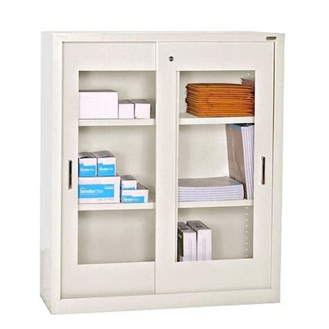 School Health Sandusky Lee Clearview Sliding Door Storage Cabinet 36