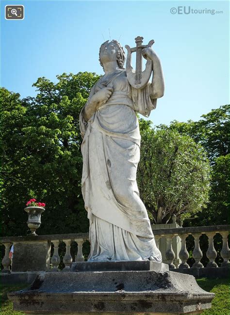 Photos Of Goddess Of Music Statue Calliope In Luxembourg Grdns Page